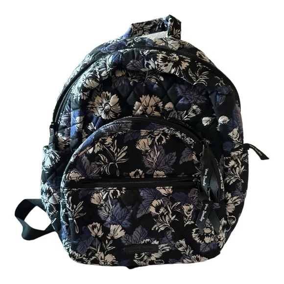 Vera Bradley Floral Black and Blue Women\'s Backpack Vera Bradley | Bags | Vera Bradley Black And Blue Floral  main image 4